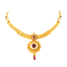 Bengali antique necklace with stones 